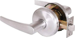 Stanley - Grade 2 Passage Lever Lockset - 2-3/4" Back Set, Keyless Cylinder, Brass Alloy, Satin Chrome Finish - Top Tool & Supply