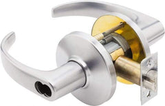 Best - Grade 1 Entrance Lever Lockset - 2-3/4" Back Set, Key In Lever Cylinder, Brass Alloy, Satin Chrome Finish - Top Tool & Supply