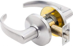 Best - Grade 1 Passage Lever Lockset - 2-3/4" Back Set, Keyless Cylinder, Brass Alloy, Satin Chrome Finish - Top Tool & Supply