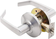 Best - Grade 2 Passage Lever Lockset - 2-3/4" Back Set, Keyless Cylinder, Brass Alloy, Satin Chrome Finish - Top Tool & Supply