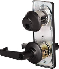 Stanley - Grade 2 Entry Lever Lockset - 2-3/4" Back Set, Key In Lever Cylinder, Brass Alloy, Oil Rubbed Bronze Finish - Top Tool & Supply