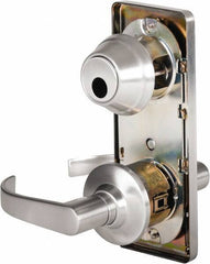 Stanley - Grade 2 Passage Lever Lockset - 2-3/4" Back Set, Keyless Cylinder, Brass Alloy, Satin Chrome Finish - Top Tool & Supply