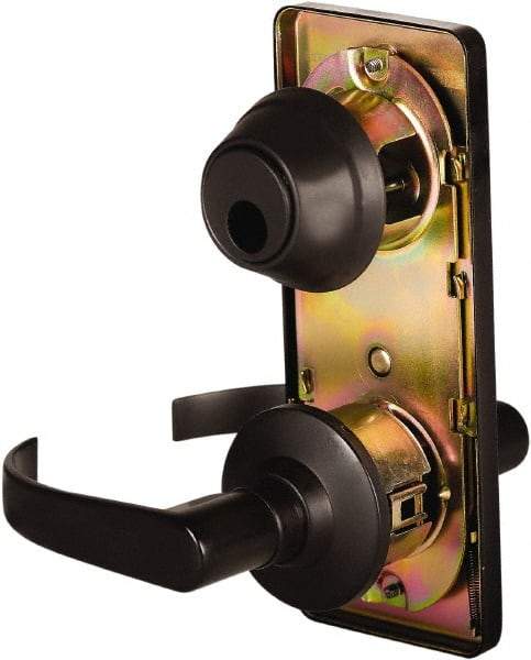 Stanley - Grade 2 Passage Lever Lockset - 2-3/4" Back Set, Keyless Cylinder, Brass Alloy, Oil Rubbed Bronze Finish - Top Tool & Supply