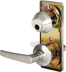 Stanley - Grade 2 Passage Lever Lockset - 2-3/4" Back Set, Keyless Cylinder, Brass Alloy, Satin Chrome Finish - Top Tool & Supply