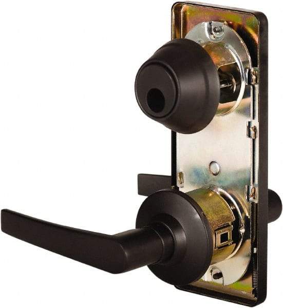 Stanley - Grade 2 Passage Lever Lockset - 2-3/4" Back Set, Keyless Cylinder, Brass Alloy, Oil Rubbed Bronze Finish - Top Tool & Supply