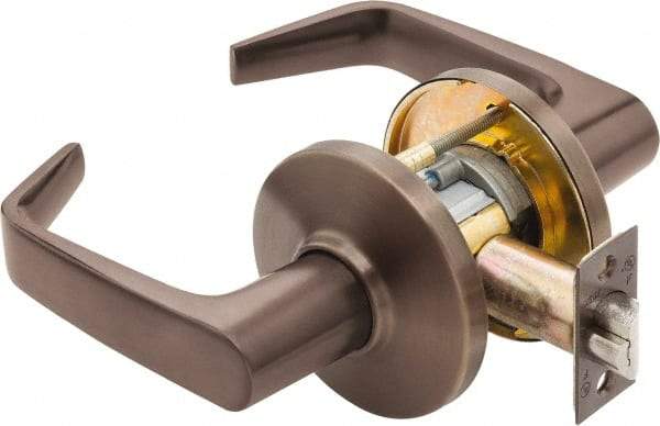 Best - Grade 1 Entrance Lever Lockset - 2-3/4" Back Set, Key In Lever Cylinder, Brass Alloy, Oil Rubbed Bronze Finish - Top Tool & Supply