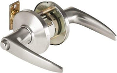 Best - Grade 1 Passage Lever Lockset - 2-3/4" Back Set, Keyless Cylinder, Brass Alloy, Satin Chrome Finish - Top Tool & Supply