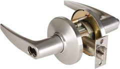 Best - Grade 1 Dormitory Lever Lockset - 2-3/4" Back Set, Keyless Cylinder, Brass Alloy, Satin Chrome Finish - Top Tool & Supply