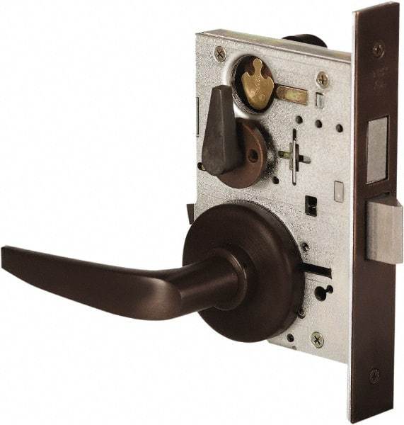 Stanley - Grade 1 Dormitory Lever Lockset - 2-3/4" Back Set, Best SFIC Cylinder, Brass Alloy, Oil Rubbed Bronze Finish - Top Tool & Supply