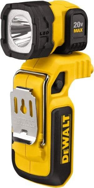 DeWALT - 20 Volts, 500 Lumens, Cordless Work Light - Yellow/Black, Up to 27 hr Run Time - Top Tool & Supply