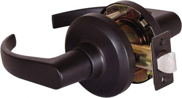 Stanley - Grade 1 Passage Lever Lockset - 2-3/4" Back Set, Keyless Cylinder, Brass Alloy, Oil Rubbed Bronze Finish - Top Tool & Supply