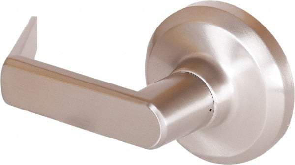 Stanley - Grade 1 Dummy Lever Lockset - 2-3/4" Back Set, Keyless Cylinder, Brass Alloy, Satin Nickel Finish - Top Tool & Supply