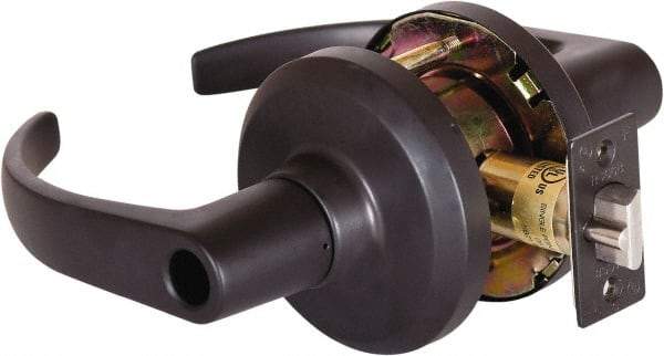 Stanley - Grade 1 Entrance Lever Lockset - 2-3/4" Back Set, Key In Lever Cylinder, Brass Alloy, Oil Rubbed Bronze Finish - Top Tool & Supply