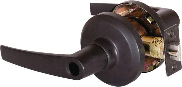 Stanley - Grade 1 Entrance Lever Lockset - 2-3/4" Back Set, Key In Lever Cylinder, Brass Alloy, Oil Rubbed Bronze Finish - Top Tool & Supply