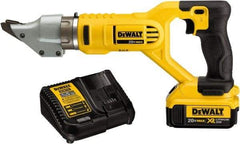 DeWALT - 2,500 SPM, 20 Volt, Pistol Grip Handle, Handheld Cordless Shear - 14 Gauge (Steel) & 16 Gauge (Stainless Steel) Cutting Capacity - Top Tool & Supply