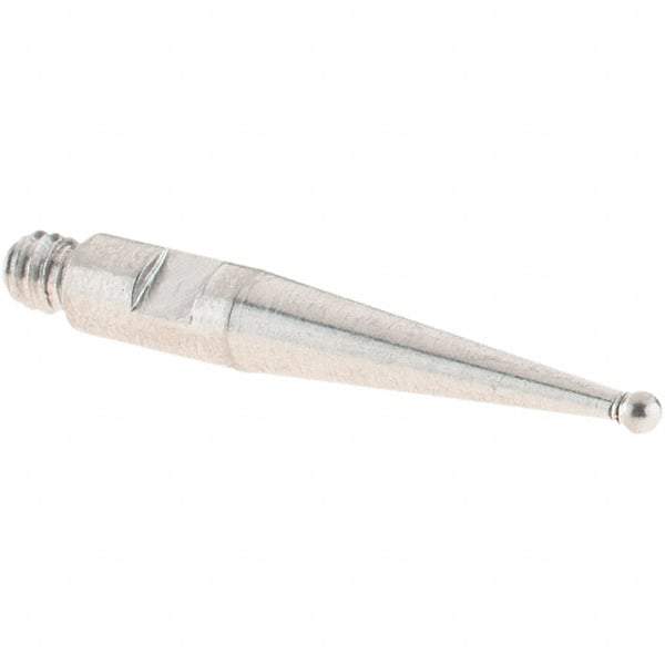 SPI - 1mm Ball Diam, Stainless Steel, Ball Test Indicator Contact Point - 16.3mm Contact Point Length, Use with SPI Integral Series - Top Tool & Supply