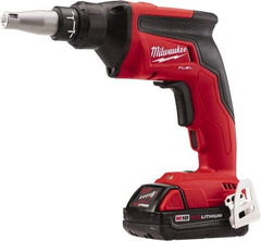 Milwaukee Tool - 18 Volt Pistol Grip Cordless Screwdriver - 0 to 4,500 RPM, 124 In/Lb Torque, Lithium-Ion Battery - Top Tool & Supply