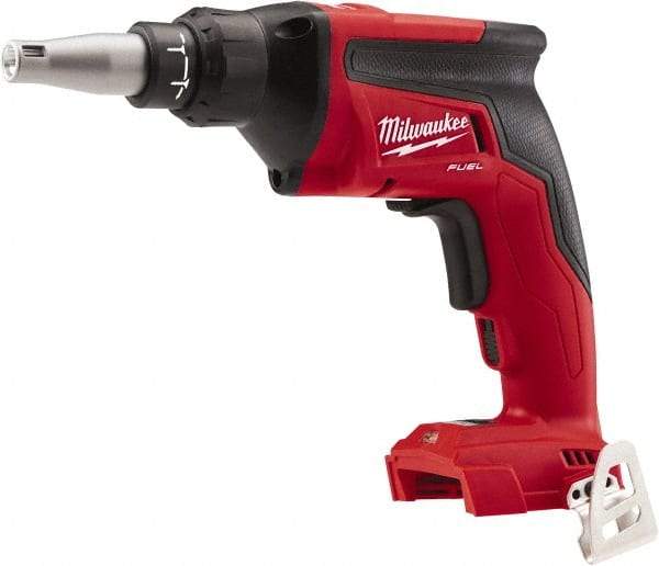 Milwaukee Tool - 18 Volt Pistol Grip Cordless Screwdriver - 0 to 4,500 RPM, 124 In/Lb Torque - Top Tool & Supply