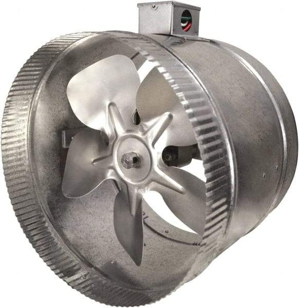 Suncourt - 10" Diam, 1.7 Amp, 120 Volt Duct Fan - 460 CFM, Double Speed - Top Tool & Supply