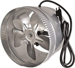 Suncourt - 10" Diam, 1.5 Amp, 120 Volt Duct Fan - 300 CFM, Single Speed - Top Tool & Supply