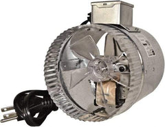 Suncourt - 5" Diam, 0.35 Amp, 120 Volt Duct Fan - 75 CFM, Single Speed - Top Tool & Supply