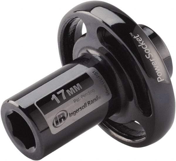 Ingersoll-Rand - 1/2" Drive 17mm Standard Impact Socket - 6 Points, 3-1/10" OAL - Top Tool & Supply