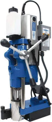 Hougen - 3/4" Chuck, 4" Travel, Portable Magnetic Drill Press - 70, 120, 200 & 332 RPM, 13 Amps, 1553 Watts, 115 Volts, 2' Cord Length - Top Tool & Supply