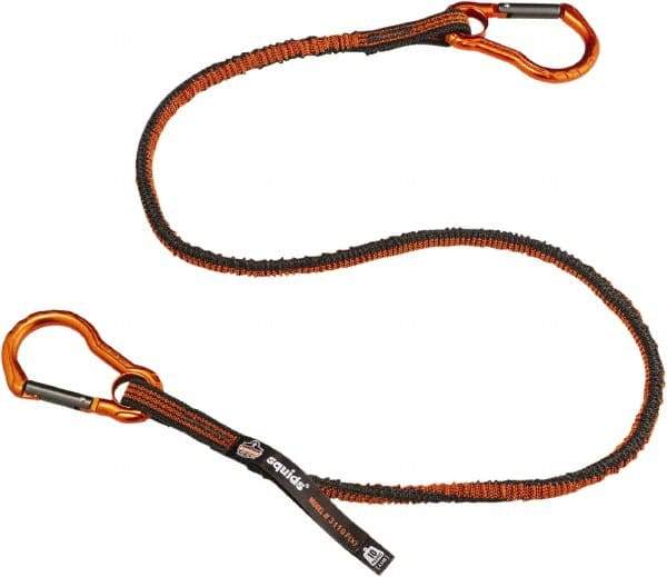 Ergodyne - 38" Tool Lanyard - Carabiner Connection, 60" Extended Length, Gray - Top Tool & Supply