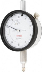 SPI - 0.05" Range, 0-10 Dial Reading, 0.0001" Graduation Dial Drop Indicator - 2.2" Dial, 0.01" Range per Revolution, 0.0007" Accuracy, Revolution Counter, Includes NIST Traceability Certification - Top Tool & Supply