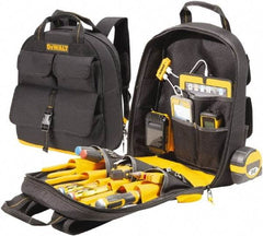 DeWALT - 23 Pocket Backpack Tool Bag - 14-1/2" Wide x 6" Deep x 19-3/4" High - Top Tool & Supply