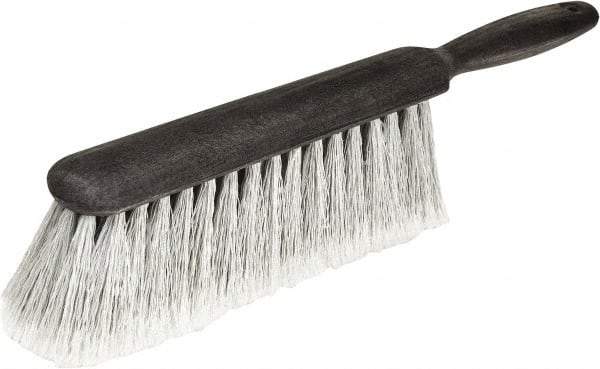 Harper Brush - 14" OAL, Synthetic Counter Brush - 2-1/4" Bristle Length, 8" Long x 1-3/4" Wide Head, Straight Foam Handle, Black & Gray - Top Tool & Supply