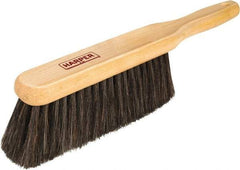 Harper Brush - 14" OAL, Horsehair & Nylon Counter Brush - 2-1/4" Bristle Length, 8" Long x 1-3/4" Wide Head, Straight Wood Handle, Black - Top Tool & Supply