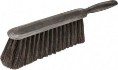 Harper Brush - 14" OAL, Horsehair & Nylon Counter Brush - 2-1/4" Bristle Length, 8" Long x 1-3/4" Wide Head, Straight Foam Handle, Black - Top Tool & Supply