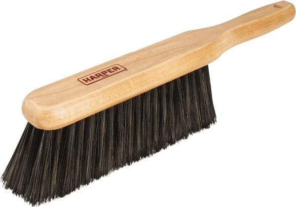 Harper Brush - 14" OAL, Synthetic Counter Brush - 2-1/4" Bristle Length, 8" Long x 1-3/4" Wide Head, Straight Wood Handle, Black & Red - Top Tool & Supply