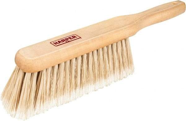 Harper Brush - 14" OAL, Synthetic Counter Brush - 2-1/4" Bristle Length, 8" Long x 1-3/4" Wide Head, Straight Wood Handle, Beige - Top Tool & Supply