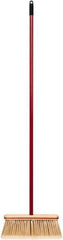 Harper Brush - 52-1/2" OAL Synthetic Bristle Straight Cut Broom - 48" Long Metal Handle, 4" Bristle Length, 12" Wide, Water Resistance - Top Tool & Supply