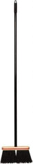 Harper Brush - 52" OAL Synthetic Bristle Straight Cut Broom - 48" Long Metal Handle, 4" Bristle Length, 9" Wide, Water Resistance - Top Tool & Supply