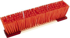 Harper Brush - 18" Rough Surface Synthetic Push Broom - 4" Bristle Length, Wood Block, Bolt-On Handle Connection, Handle Sold Separately - Top Tool & Supply