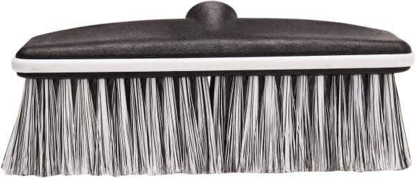 Harper Brush - 10" OAL, Vehicle Wash Brush Head - Black Flagged Plastic Bristles, 22-1/4" Trim Length, No Handle - Top Tool & Supply