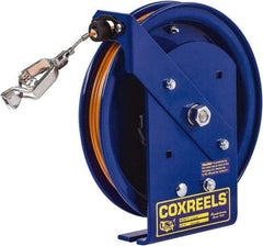 CoxReels - 5/32 Inch x 75 Ft. Stranded Cable Grounding Reel - Spring Driven Reel, Galvanized Steel Cable - Top Tool & Supply