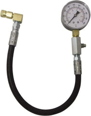 Lang - 1.38' Hose Length, 2,000 Max psi, Mechanical Automotive Diesel Compression Tester - 2 Lb Graduation - Top Tool & Supply