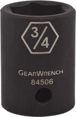 GearWrench - 1/2" Drive 1" Standard Impact Socket - 6 Points - Top Tool & Supply