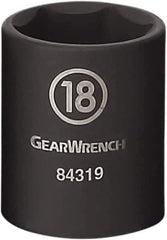 GearWrench - 3/8" Drive 16mm Standard Impact Socket - 6 Points - Top Tool & Supply