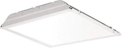 Lithonia Lighting - 0 Lamps, 39.6 Watts, 2' x 2', LED Lamp Troffer - 120/277 Volt, Dimmable, Acrylic Diffuser, Steel Troffer - Top Tool & Supply