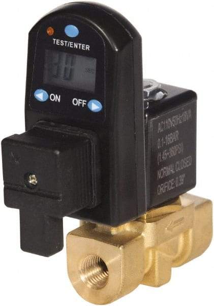 PRO-SOURCE - 1/2" Inlet, Digital Electronic Condensate Drain Valve - 1/2" NPT Outlet, 230 psi - Top Tool & Supply