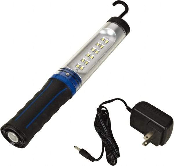 Value Collection - 12 VDC, 3 Watt, Cordless, LED Portable Handheld Work Light - 1 Head, 350 Lumens, ABS & Polycarbonate, 11-1/2" Long x 1-1/4" Wide x 1-5/8" High - Top Tool & Supply