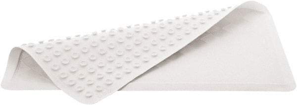 Rubbermaid - 36" Long x 18" Wide, Rubber Plumbed Wash Station Bath Tub Mat - White Matting - Top Tool & Supply