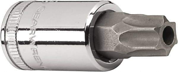 GearWrench - 3/8" Drive, T50 Torx Bit Socket - 1-55/64" OAL, Tamper Resistant - Top Tool & Supply