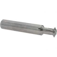 Accupro - 1/2° 1/2" Cut Diam, 0.109" Cut Width, 1/2" Shank, Solid Carbide Double-Angle Cutter - Top Tool & Supply