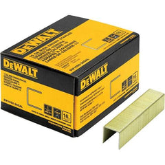 DeWALT - 1" Long x 1/16" Wide, 16 Gauge Crowned Construction Staple - Steel, Galvanized Finish - Top Tool & Supply